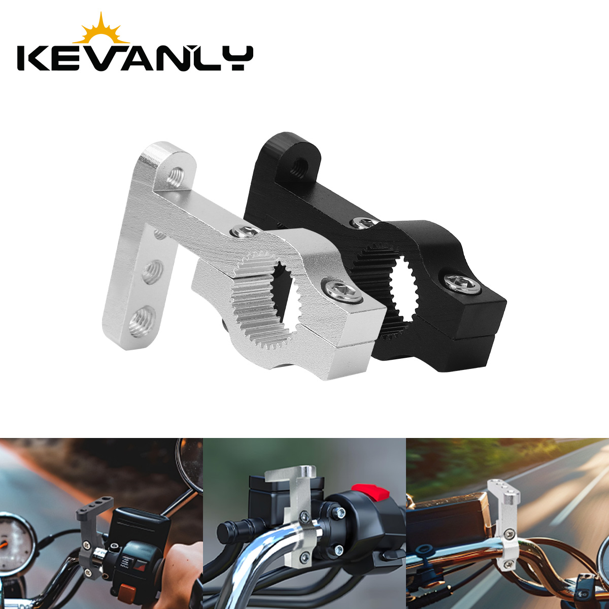 Mountain Biking Denver - Braket Dudukan Lampu Sorot LED Aloi